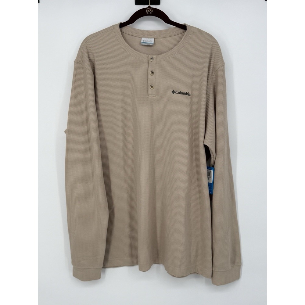 Columbia Men's Henley Long Sleeve Shirt NWT 2X